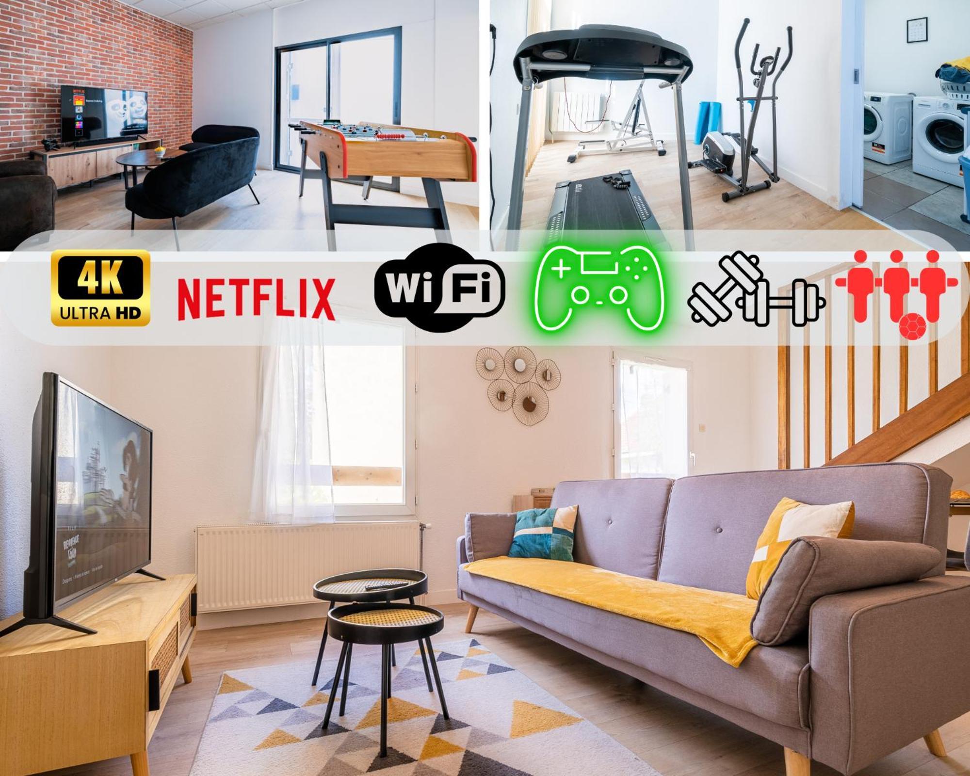 Duplex Lafargue 80m² avec espace de Coliving Salle de sport/Baby-foot/Xbox One Limoges Extérieur photo